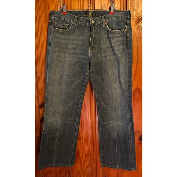 Mens 7 for all mankind bootcut jeans size 36 - Picture 1 of 3